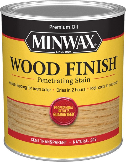 Minwax Natural 209 Wood Finish Stain Quart