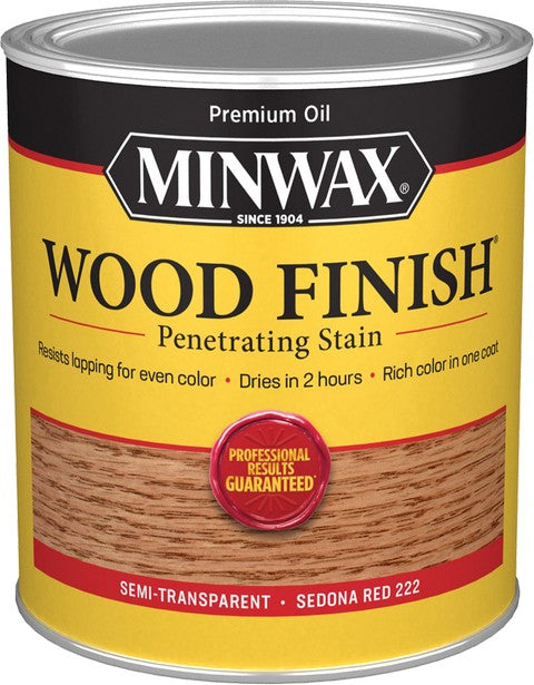 Minwax Sedona Red 222 Wood Finish Stain Quart