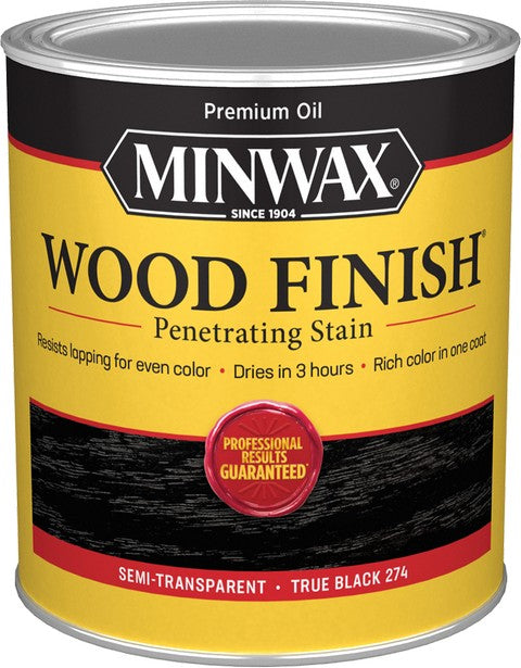 Minwax True Black 274 Wood Finish Stain Quart