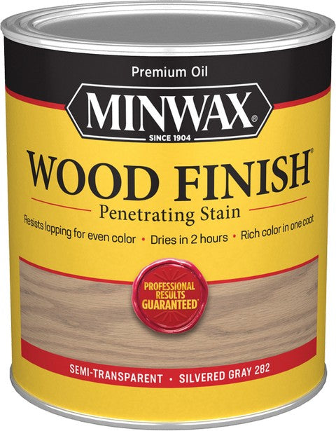 Minwax Silvered Gray 282 Wood Finish Stain Quart