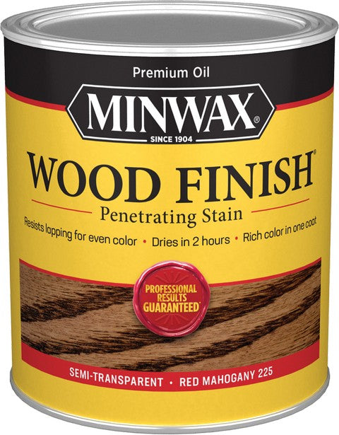 Minwax Red Mahogany 225 Wood Finish Stain Quart