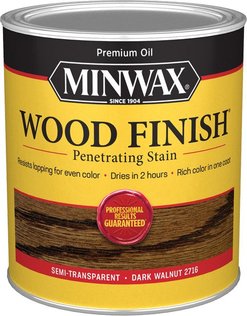 Minwax Dark Walnut 2716 Wood Finish Stain Quart