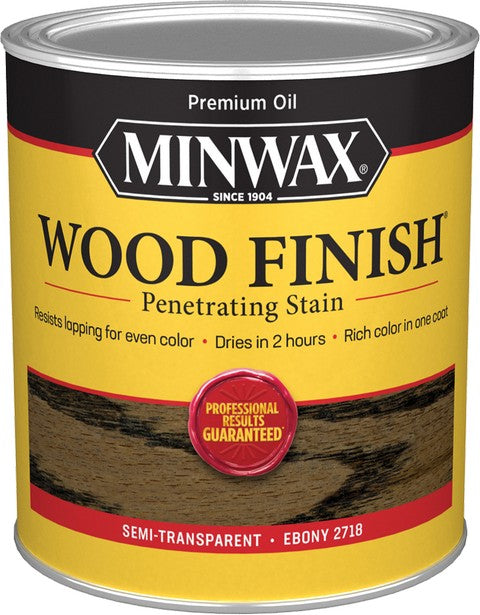 Minwax Ebony 2718 Wood Finish Stain Quart