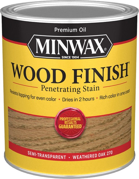 Minwax Weathered Oak 270 Wood Finish Stain Quart