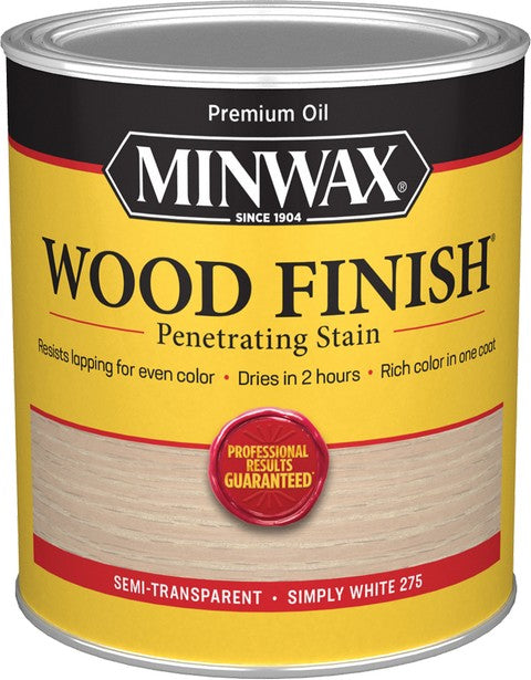 Minwax Simply White 275 Wood Finish Stain Quart