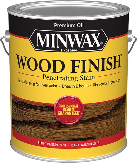 Minwax Dark Walnut 2716 Wood Finish Stain Gallon