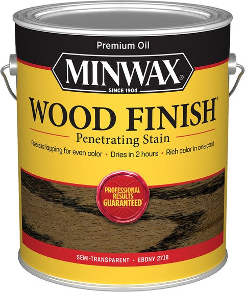 Minwax Ebony 2718 Wood Finish Stain Gallon