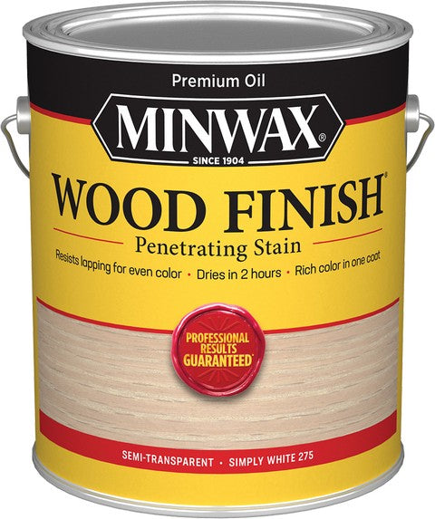 Minwax Simply White 275 Wood Finish Stain Gallon
