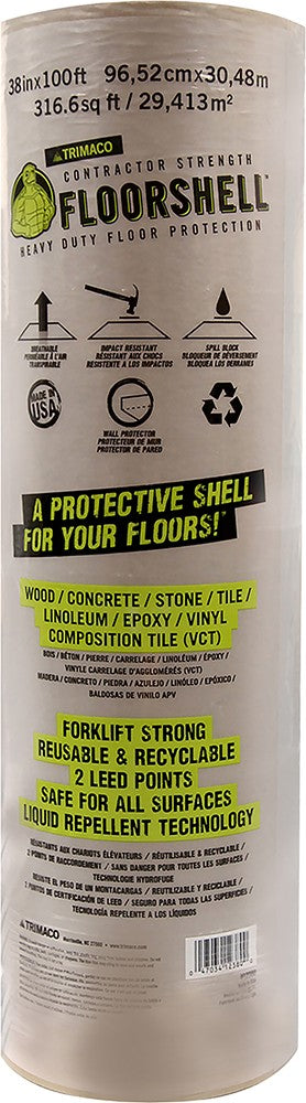 Trimaco 12380 Floor Shell 46mil 38in x 100ft