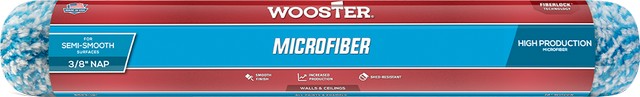 Wooster R523 18in x 3/8in Nap Microfiber Roller Cover