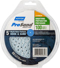 Norton 5 inch Hook & Loop Palm Sanding Disc G100