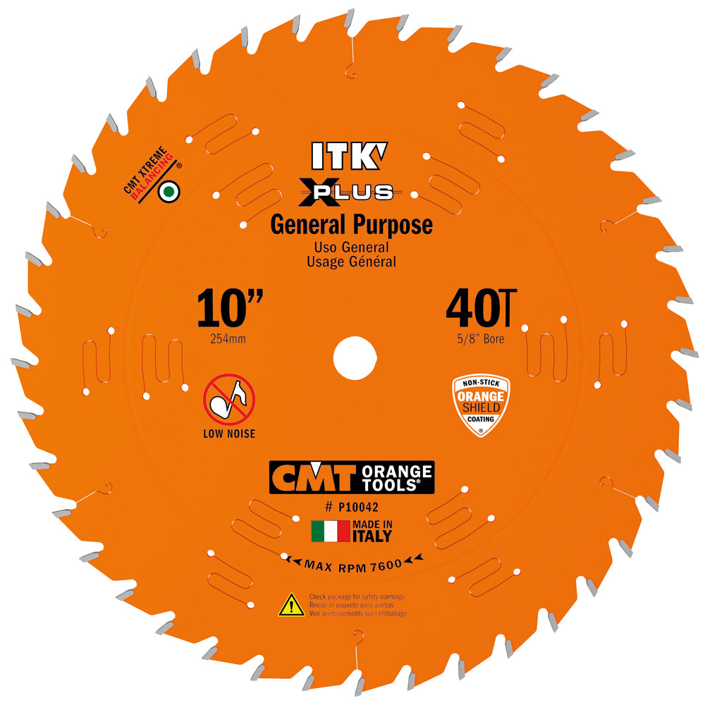 CMT ITK Plus P10042 10 in. general purpose circular saw blade