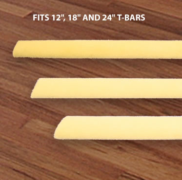 Duratool DURAFOAM 18 inch T-Bar applicator refill pads on a hardwood floor