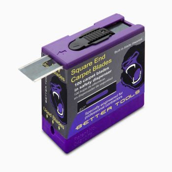 Better Tools 20102N 3G Extreme carpet blade 100 pack safety dispenser