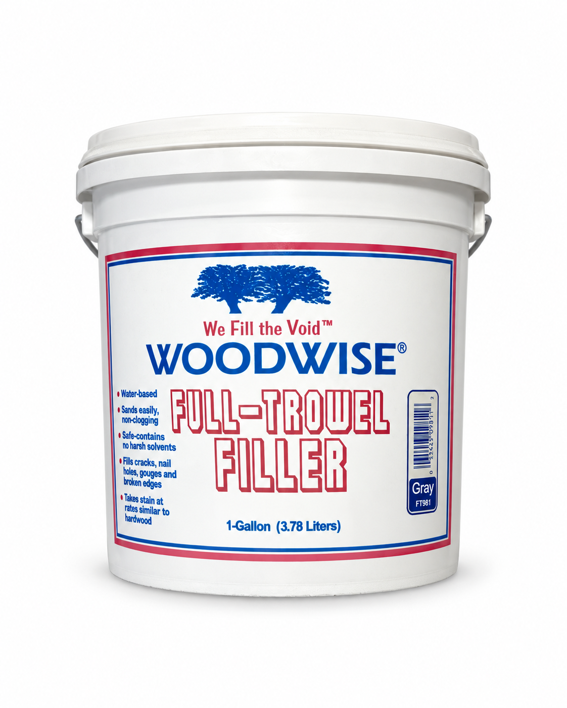 Woodwise Full Trowel Filler Gray FT981 1 gal