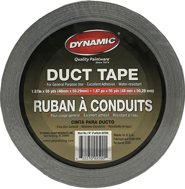 Dynamic 02500 Grey Utility Duct Tape 1.87in x 55yd