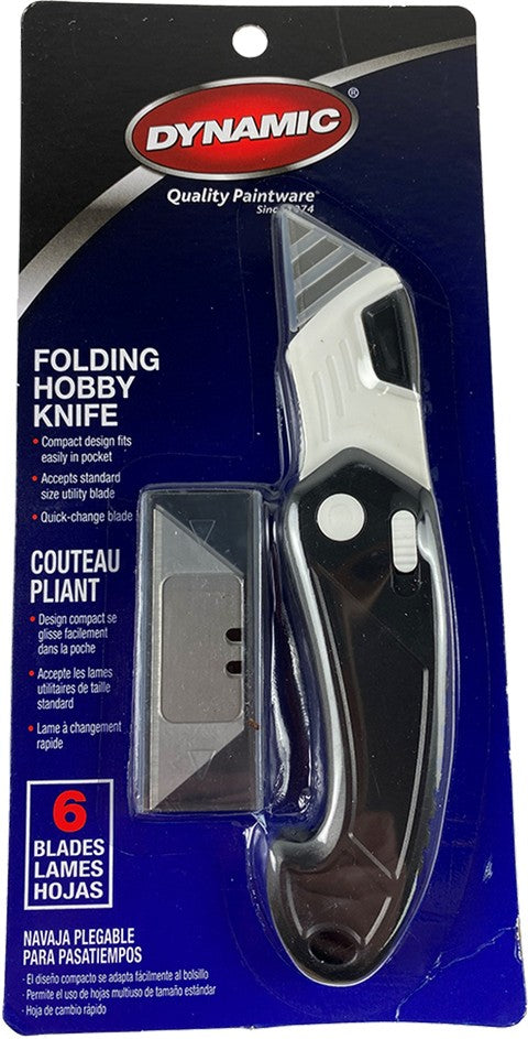 Dynamic DYN11187 Folding & Locking Utility Knife with 6 Blades