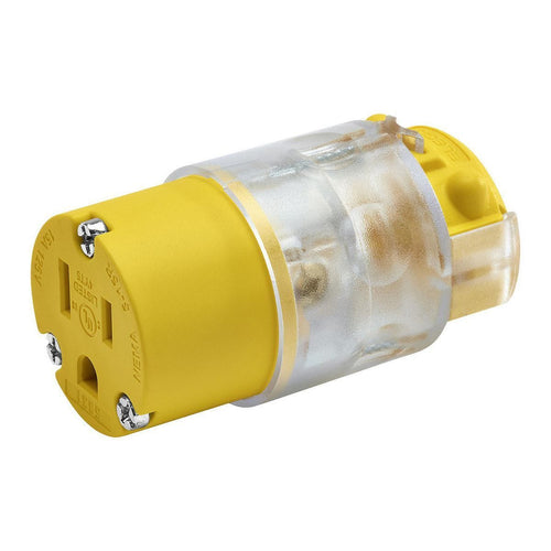 Vanguard 125V 15 Amp 12-18 AWG light-up female cord connector