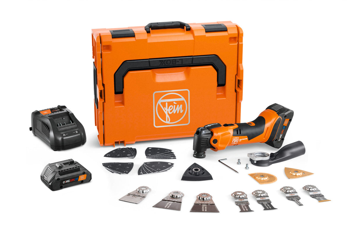 Fein AMM 500 Plus Top cordless oscillating multi-tool kit