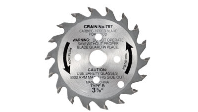 Crain No. 787 carbide-tipped blade