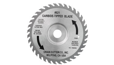 Crain No. 821 carbide-tipped blade