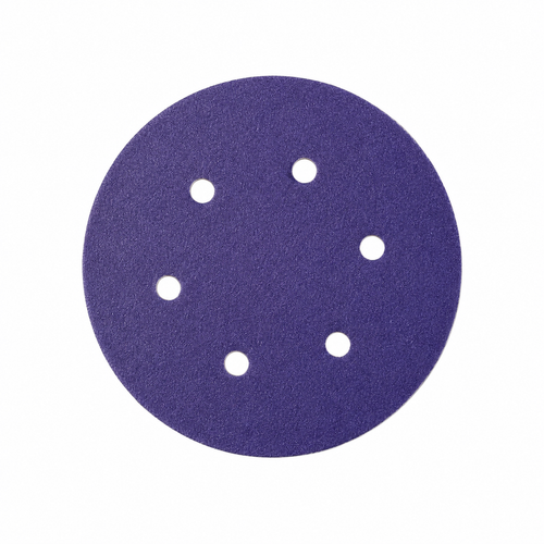 3M Regalite Hookit Disc, 6 in with 6 holes, 100 grit