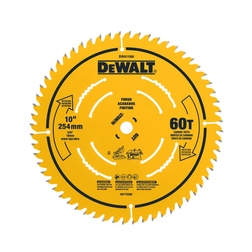 DEWALT 10 in. 60-tooth finish saw blade