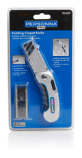 Personna 63-0222 folding carpet knife with 6 blades in retail pack