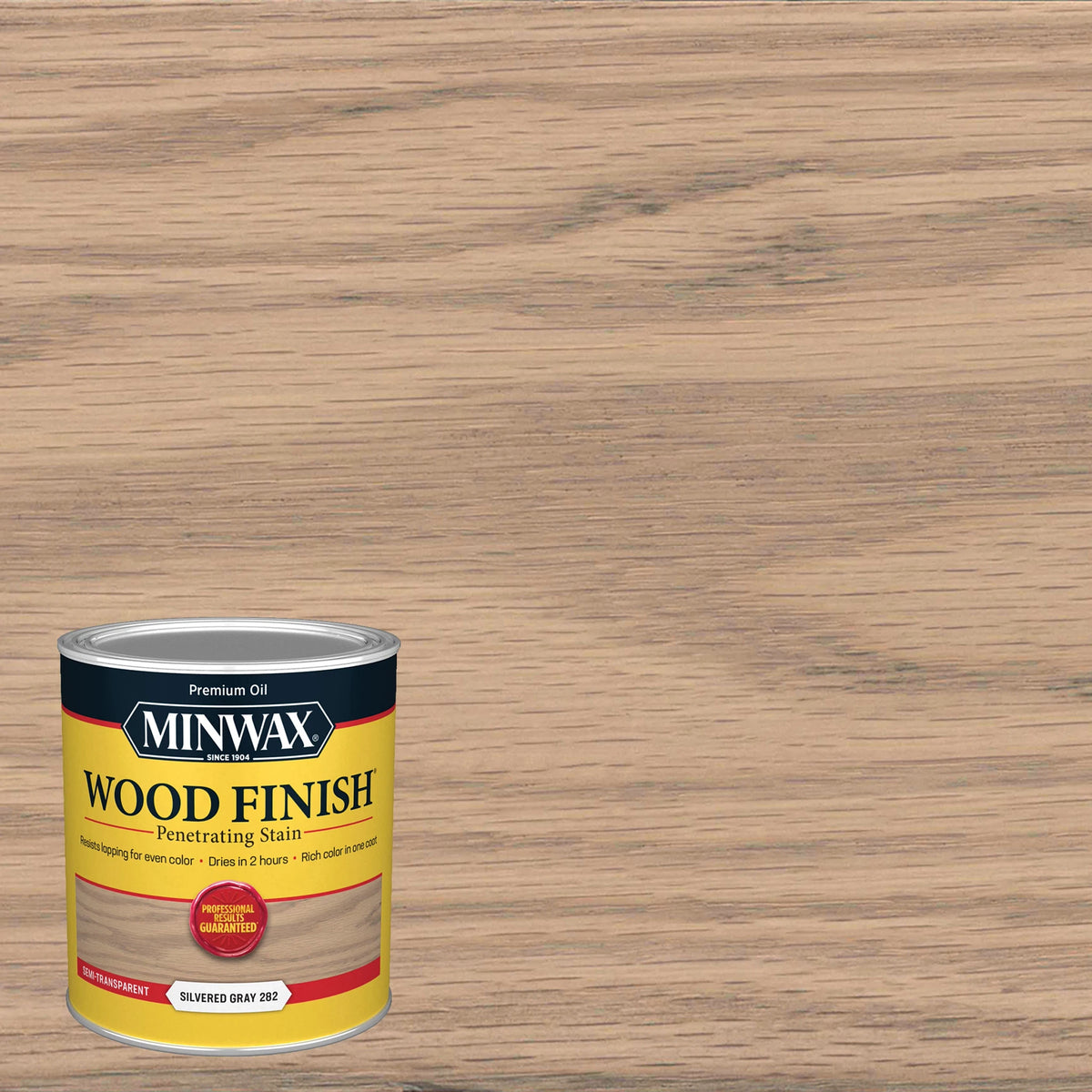 Minwax Wood Finish Semi-Transparent Stain Silvered Gray 282