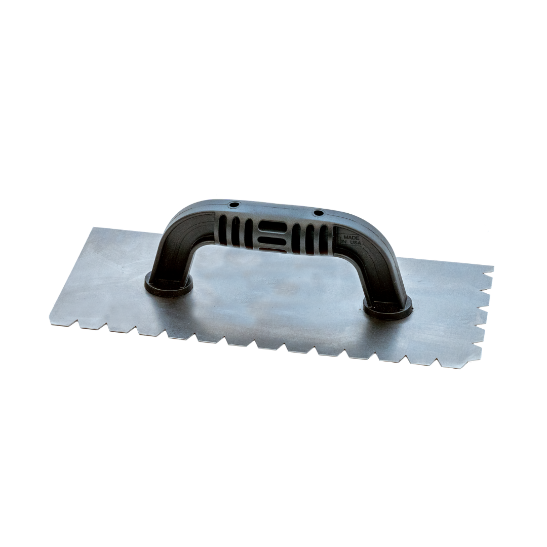 Bona 1500G adhesive trowel with flat V notch